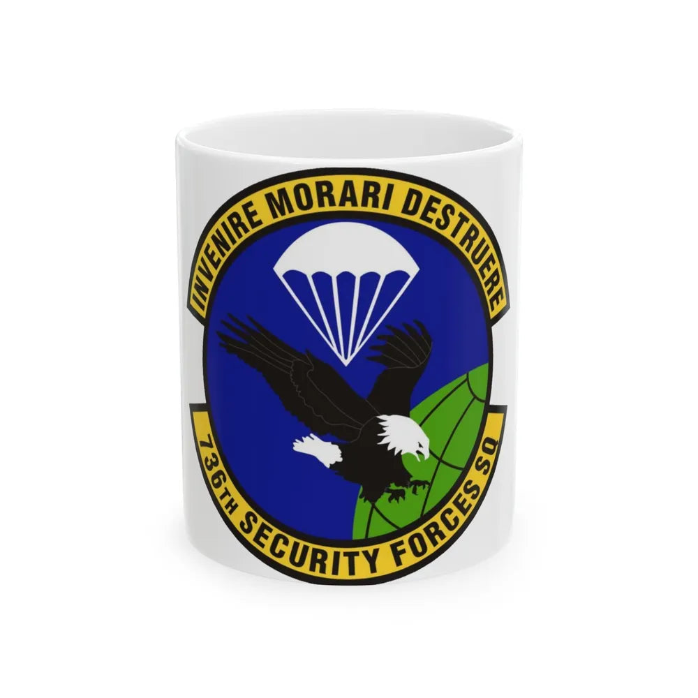 736th Security Forces Squadron (U.S. Air Force) White Coffee Mug-11oz-Go Mug Yourself