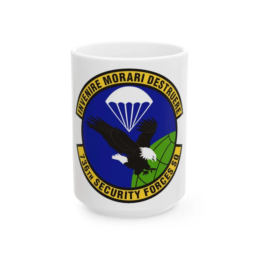 736th Security Forces Squadron (U.S. Air Force) White Coffee Mug-15oz-Go Mug Yourself