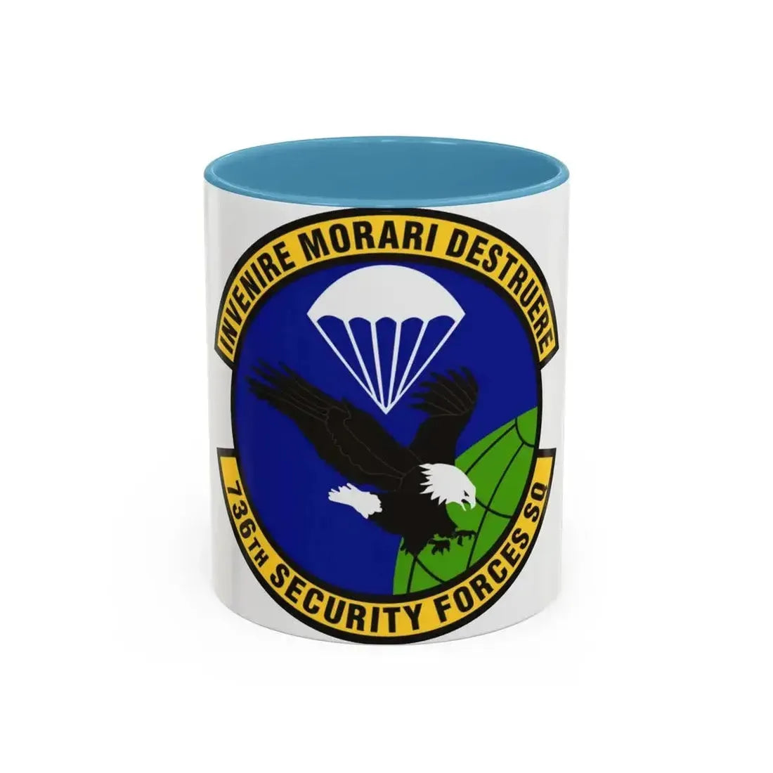 736th Security Forces Squadron (U.S. Air Force) Accent Coffee Mug 11oz Light Blue - Go Mug Yourself