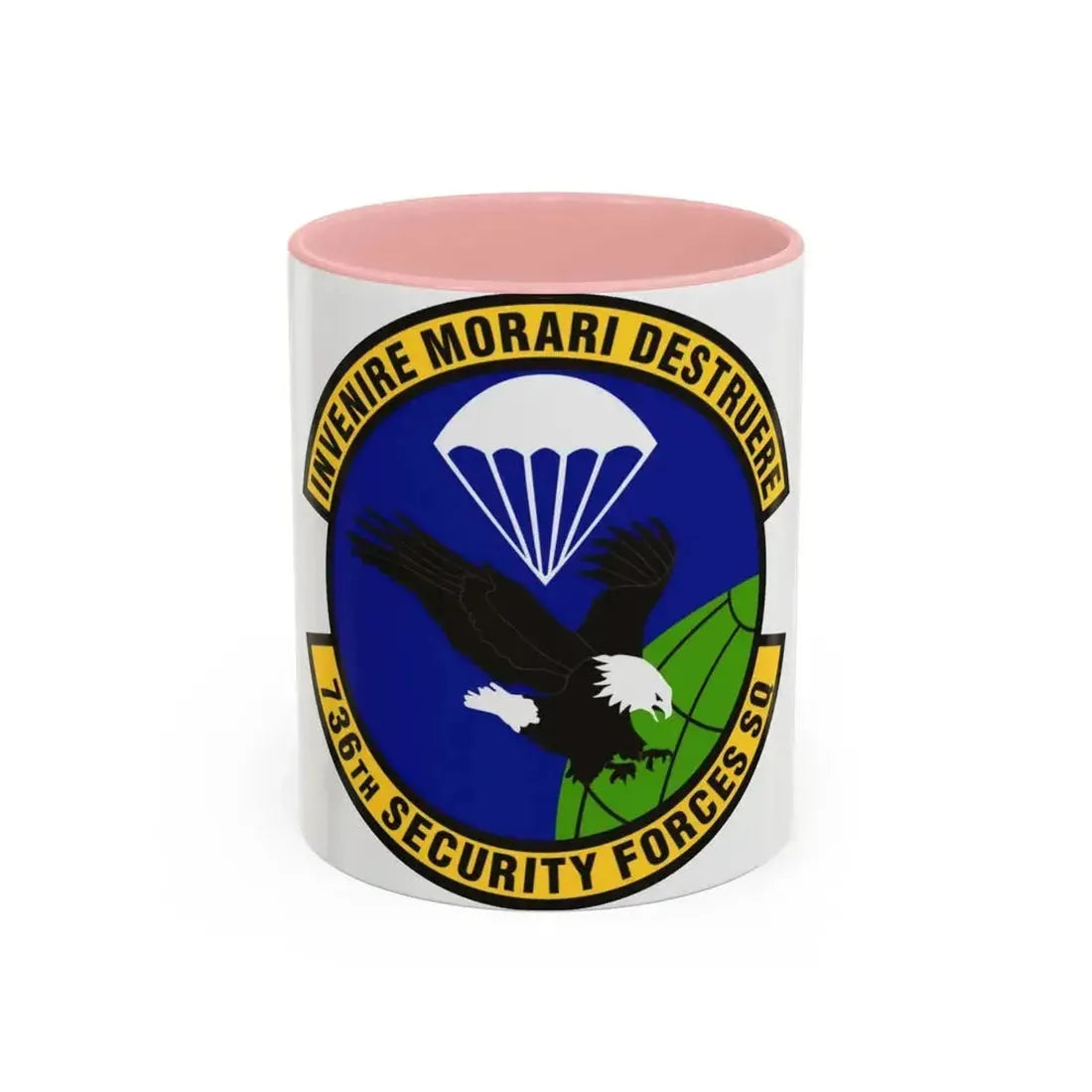 736th Security Forces Squadron (U.S. Air Force) Accent Coffee Mug 11oz Pink - Go Mug Yourself