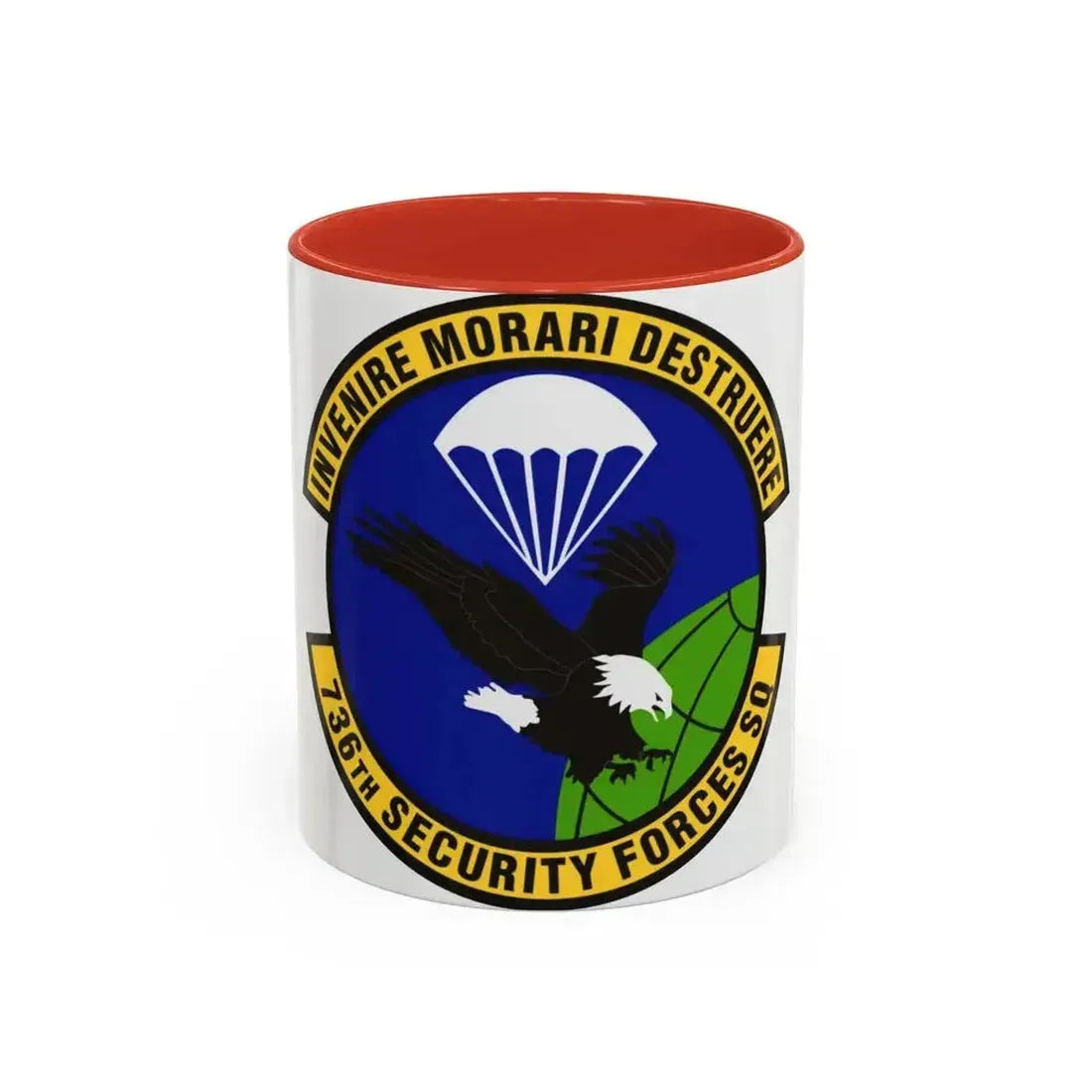 736th Security Forces Squadron (U.S. Air Force) Accent Coffee Mug 11oz Red - Go Mug Yourself