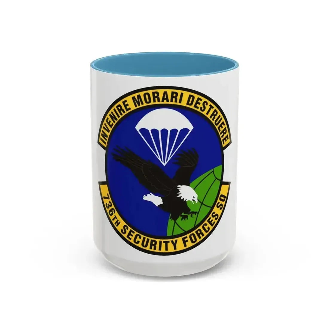 736th Security Forces Squadron (U.S. Air Force) Accent Coffee Mug 15oz Light Blue - Go Mug Yourself