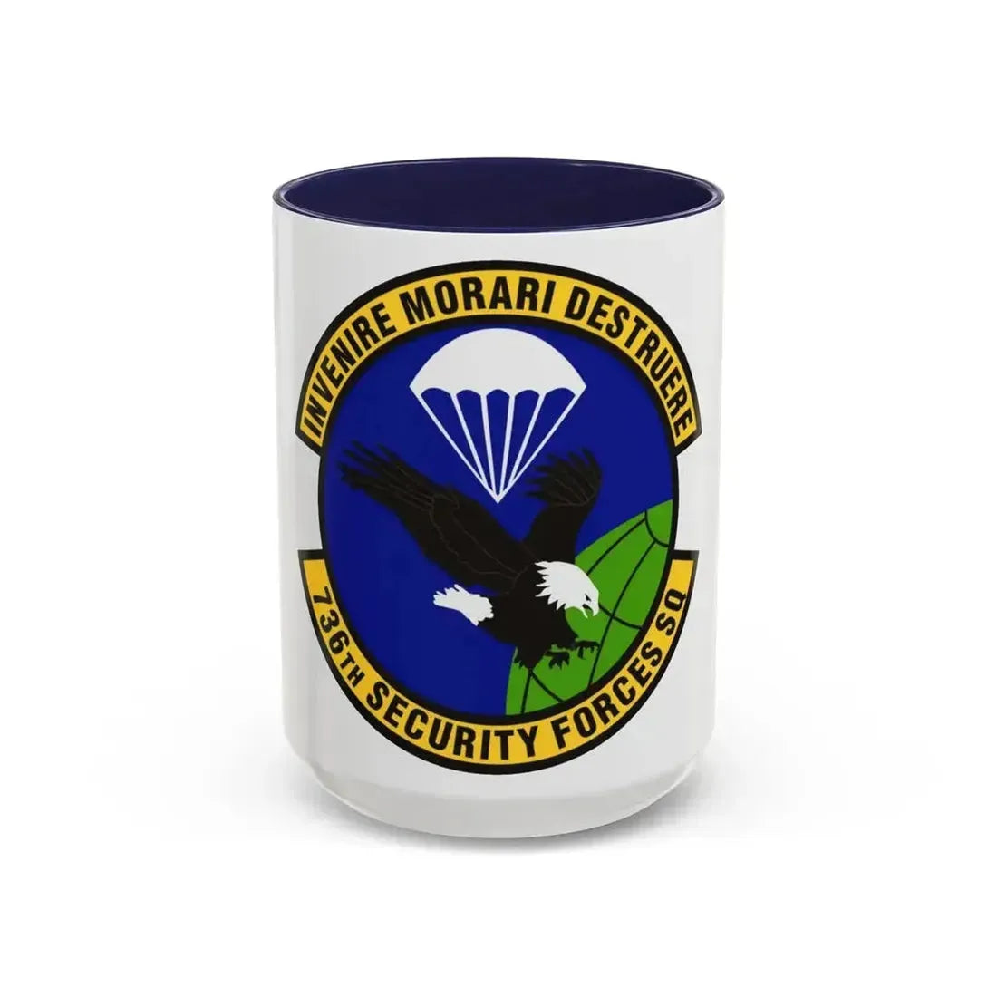 736th Security Forces Squadron (U.S. Air Force) Accent Coffee Mug 15oz Navy - Go Mug Yourself