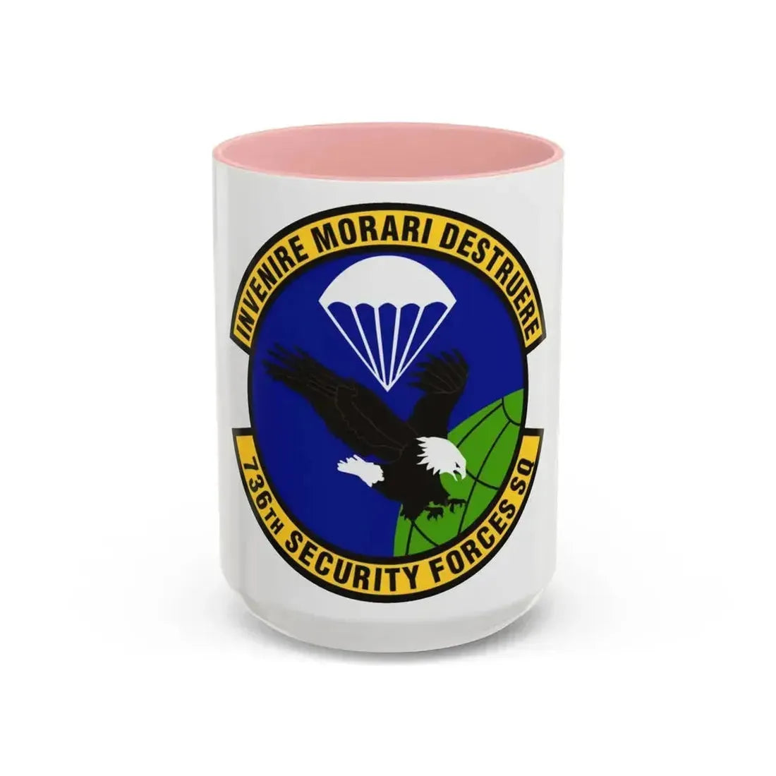 736th Security Forces Squadron (U.S. Air Force) Accent Coffee Mug 15oz Pink - Go Mug Yourself