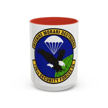 736th Security Forces Squadron (U.S. Air Force) Accent Coffee Mug 15oz Red - Go Mug Yourself