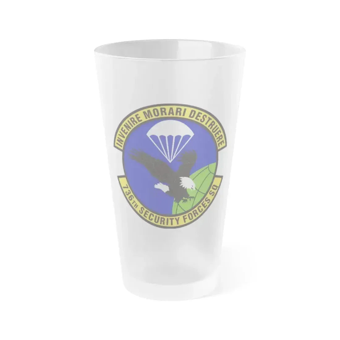736th Security Forces Squadron (U.S. Air Force) Frosted Pint Glass 16oz 16oz Frosted - Go Mug Yourself