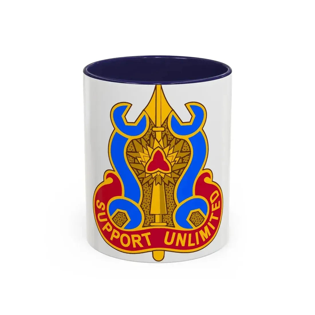 737 Maintenance Battalion (U.S. Army) Accent Coffee Mug 11oz Navy - Go Mug Yourself