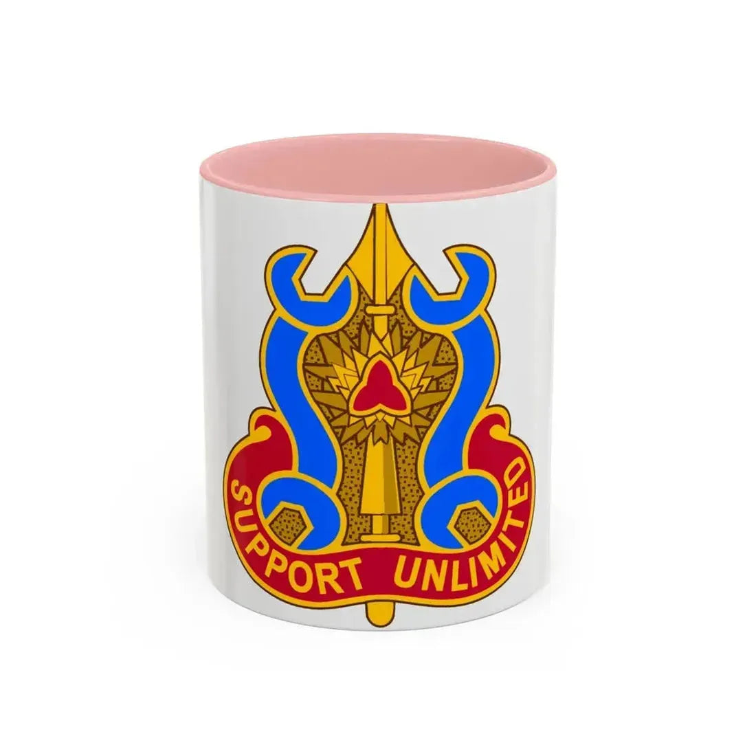 737 Maintenance Battalion (U.S. Army) Accent Coffee Mug 11oz Pink - Go Mug Yourself