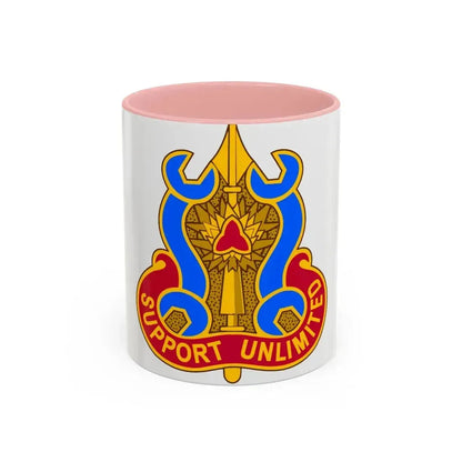 737 Maintenance Battalion (U.S. Army) Accent Coffee Mug 11oz Pink - Go Mug Yourself