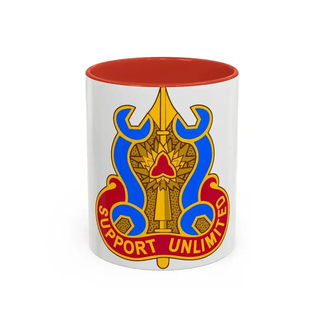 737 Maintenance Battalion (U.S. Army) Accent Coffee Mug 11oz Red - Go Mug Yourself