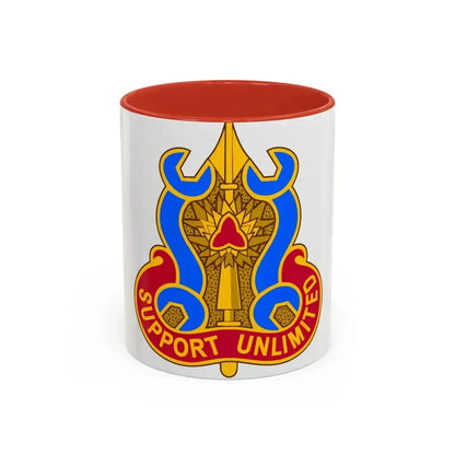 737 Maintenance Battalion (U.S. Army) Accent Coffee Mug 11oz Red - Go Mug Yourself
