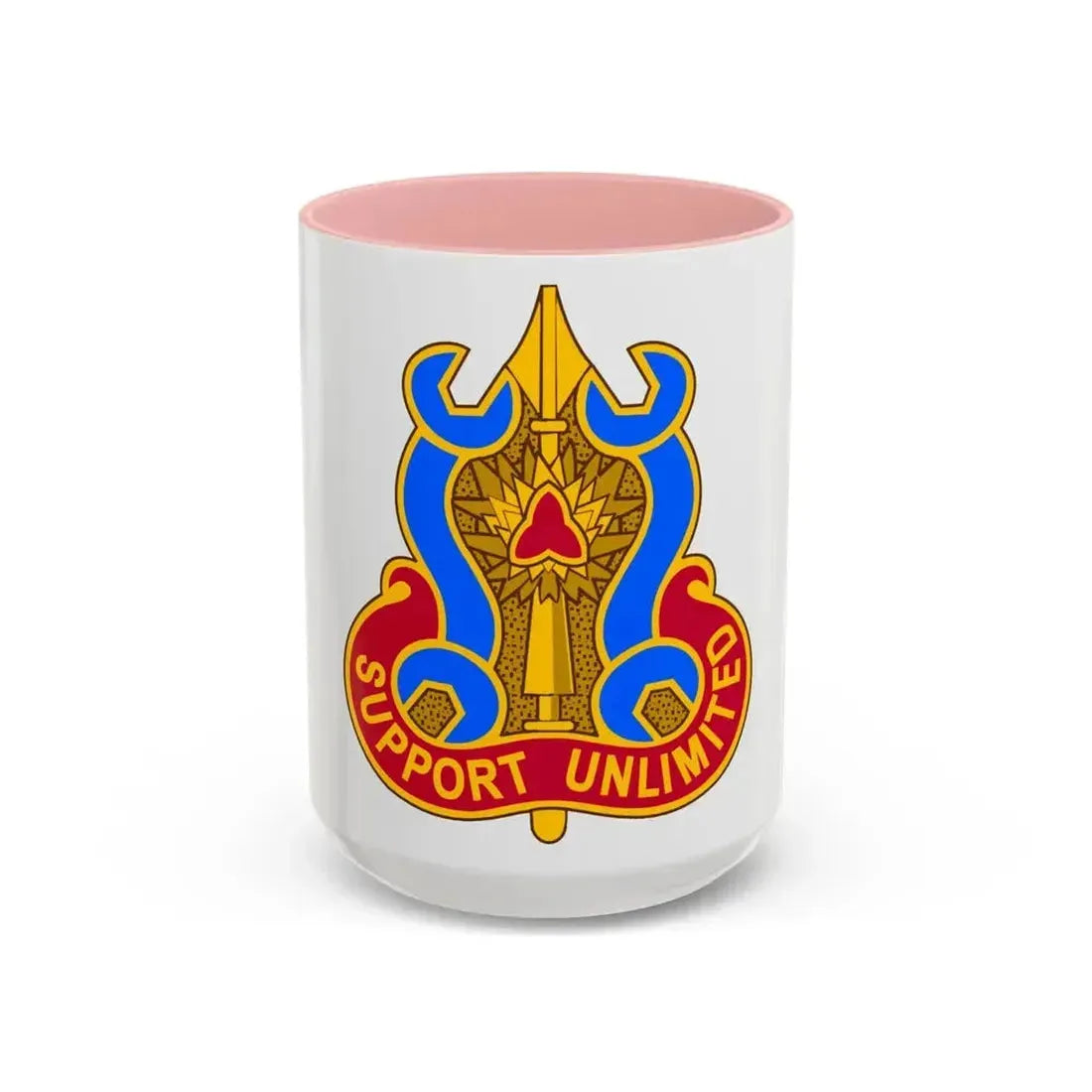 737 Maintenance Battalion (U.S. Army) Accent Coffee Mug 15oz Pink - Go Mug Yourself