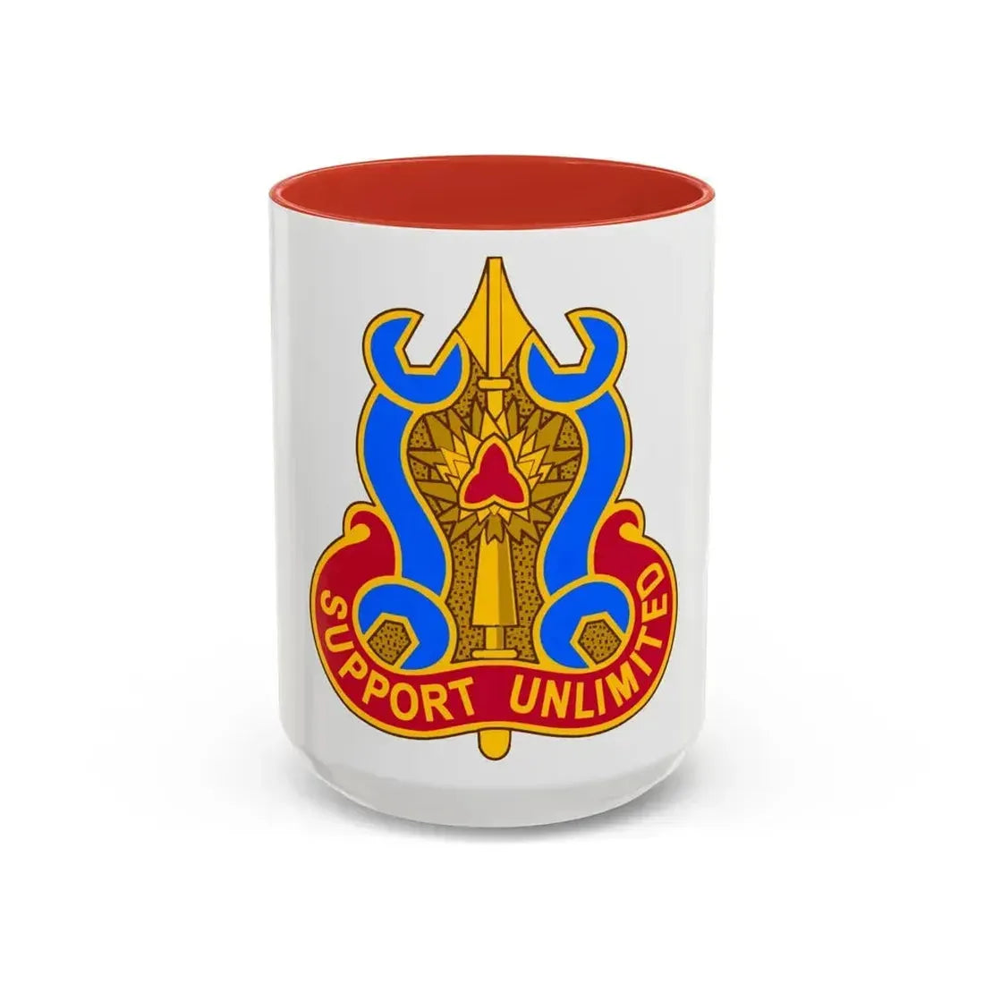 737 Maintenance Battalion (U.S. Army) Accent Coffee Mug 15oz Red - Go Mug Yourself