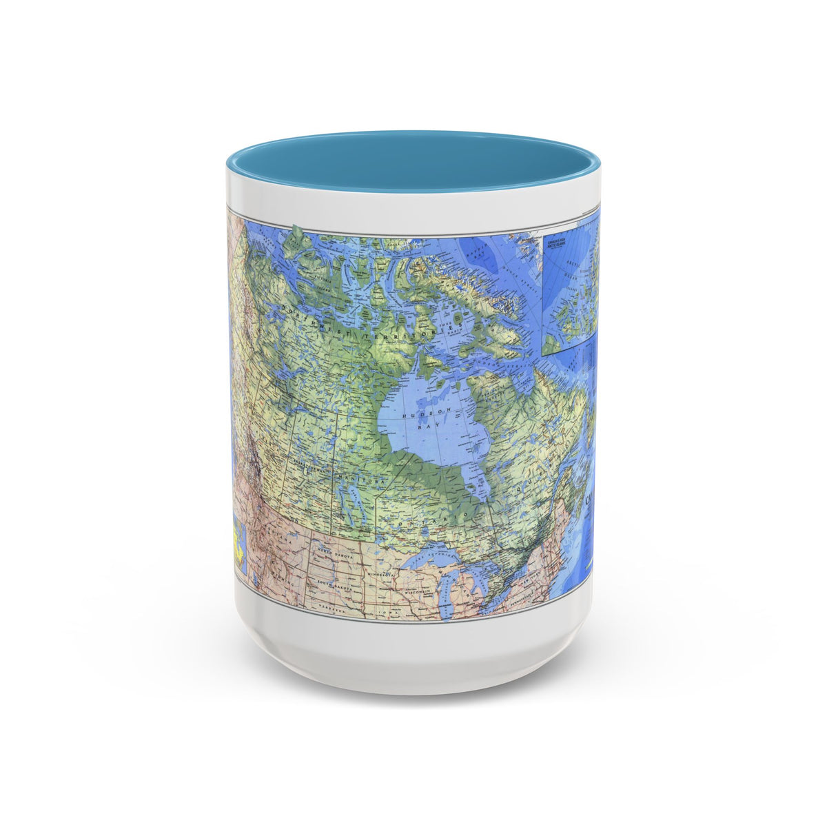 Canada (1985) (Map) Accent Coffee Mug