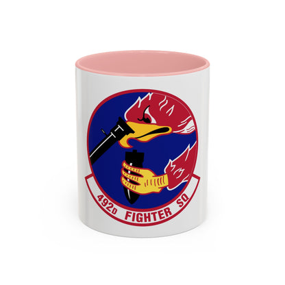 492d Fighter Squadron (U.S. Air Force) Accent Coffee Mug