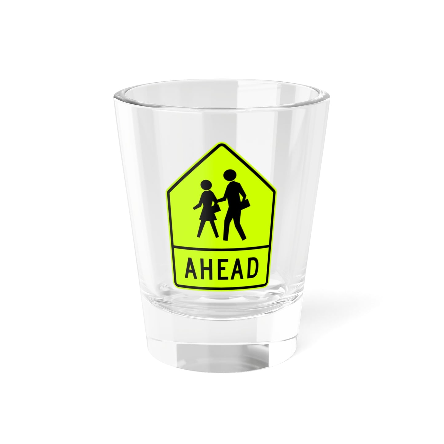 MUTCD-CA SW24-3 (California) (Road Sign) Shot Glass 1.5oz