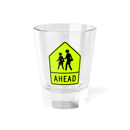 MUTCD-CA SW24-3 (California) (Road Sign) Shot Glass 1.5oz