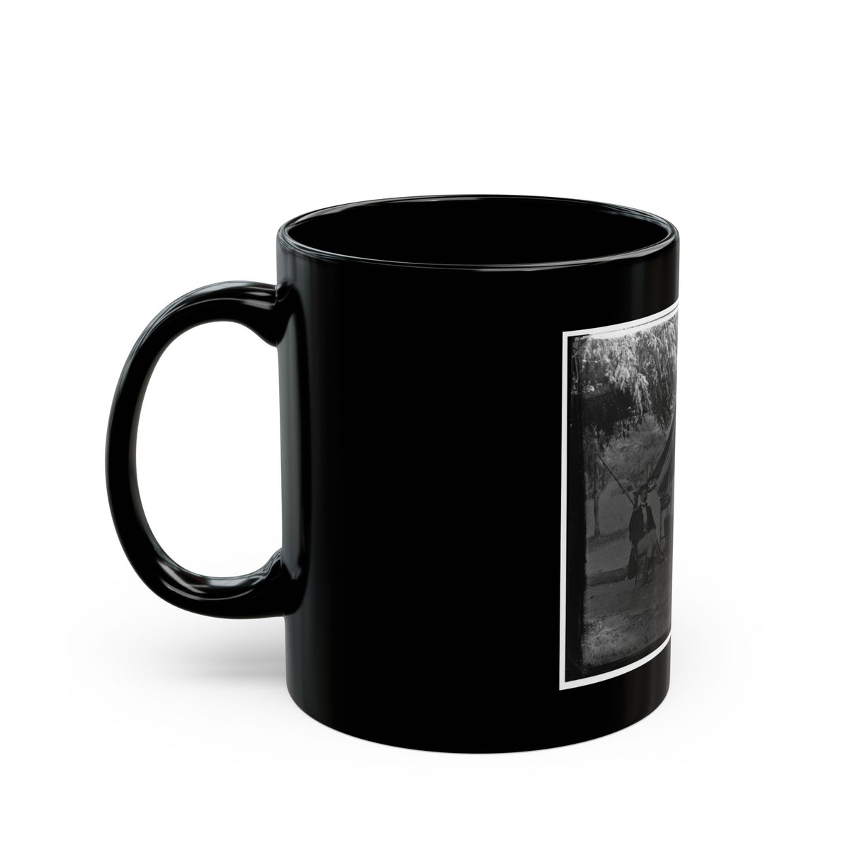 Washington, District Of Columbia. Two Officers Of Gen. Andrew A. Humpreys' Staff (U.S. Civil War) Black Coffee Mug