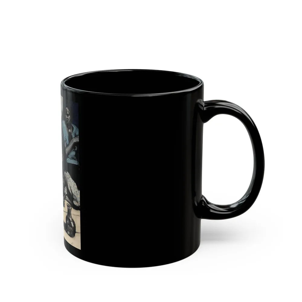 French Cafe, 1939 - Black Coffee Mug-Go Mug Yourself