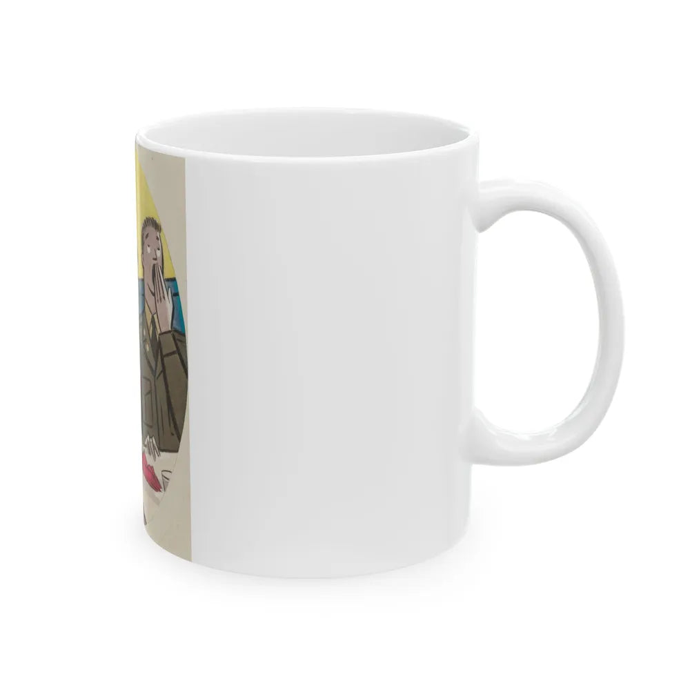 Dinner Dates cartoon - White Coffee Mug-Go Mug Yourself