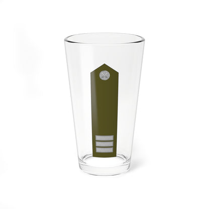 CzArmy2011 OR7 Praporčík shoulder (Czech Republic) (Military Rank) Pint Glass 16oz