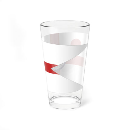 Commodore of the Indian Navy rank flag border (India) Pint Glass 16oz