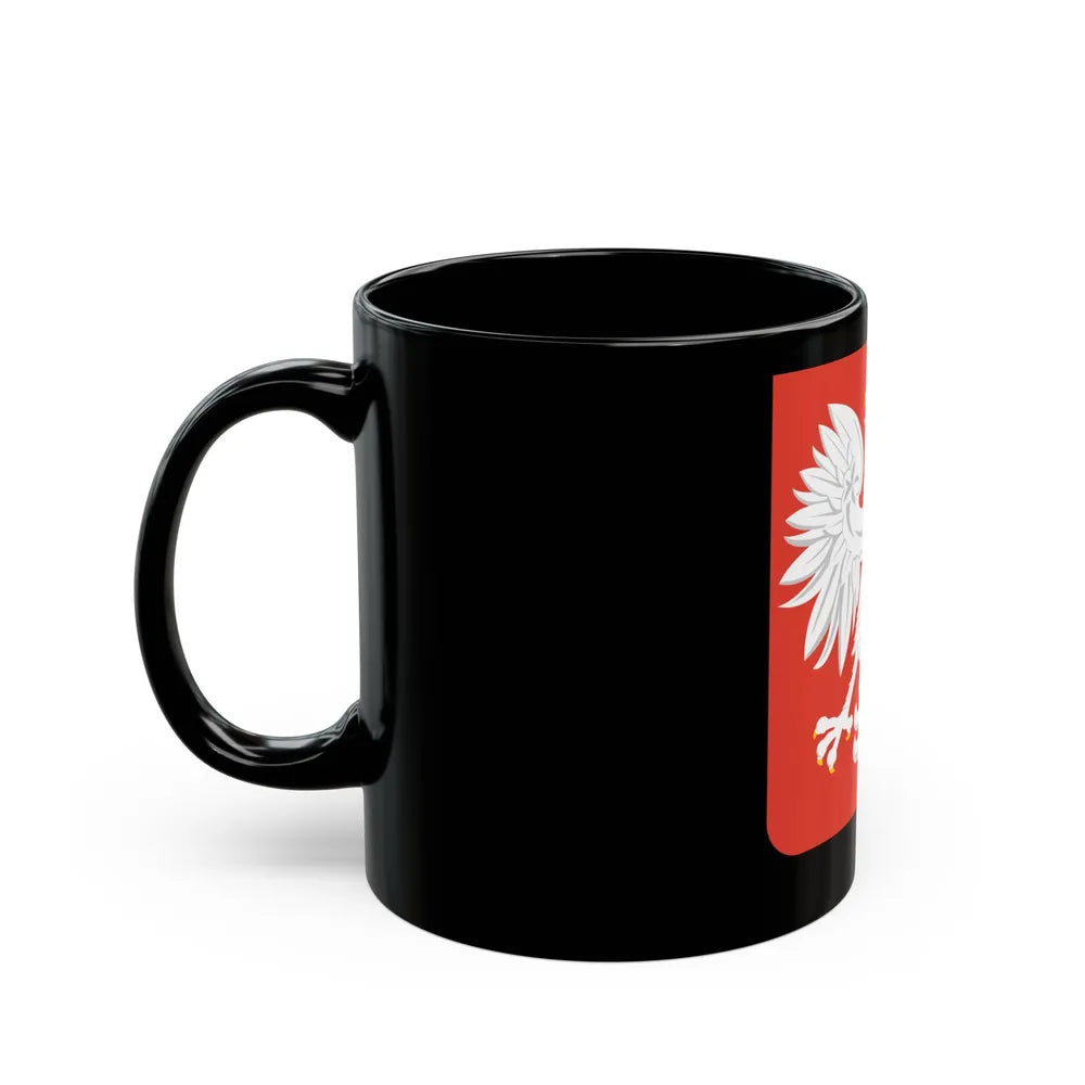 Coat of arms of Poland (1955-1980) - Black Coffee Mug-Go Mug Yourself