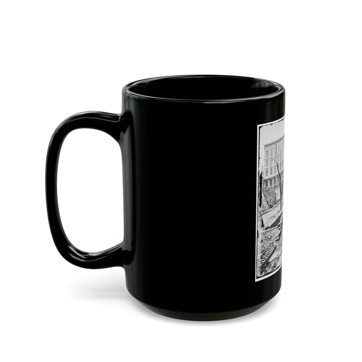 Charleston, S.C. The Mills House, With Adjacent Ruins (U.S. Civil War) Black Coffee Mug
