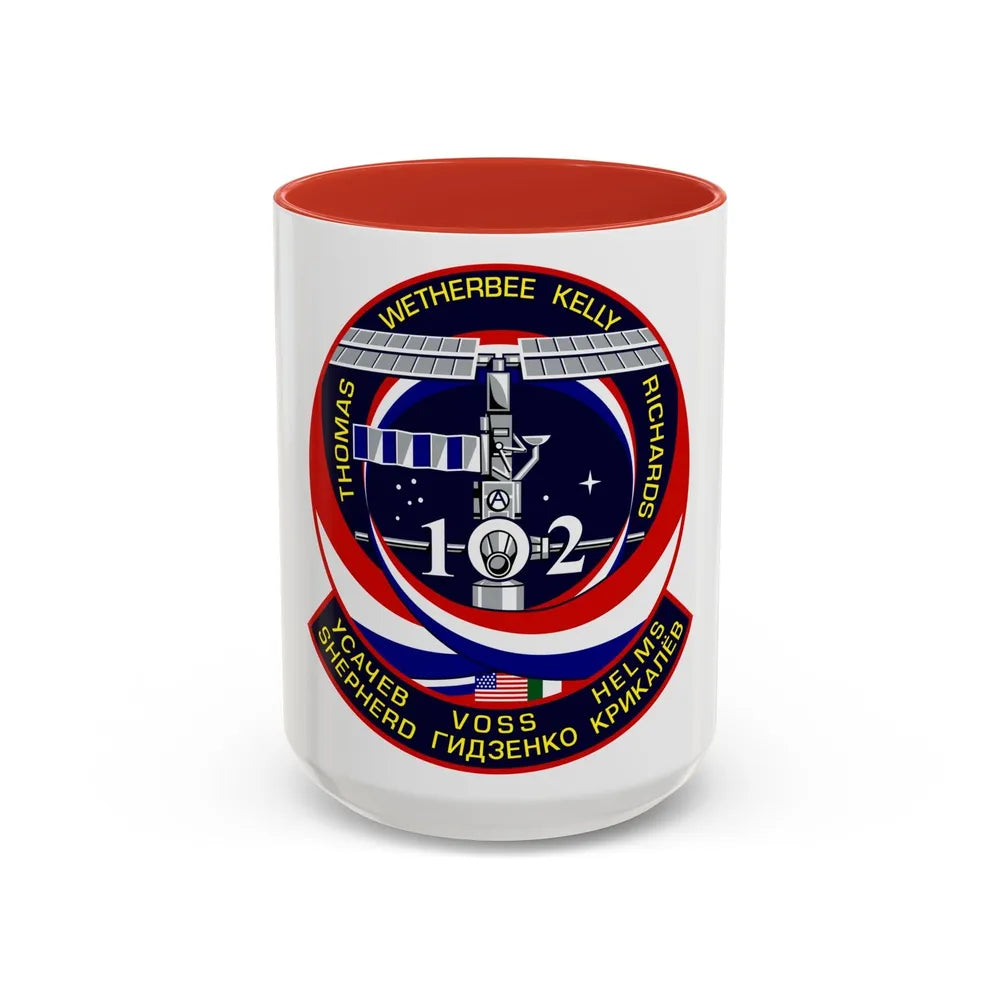 STS 102 (NASA) Accent Coffee Mug-15oz-Red-Go Mug Yourself