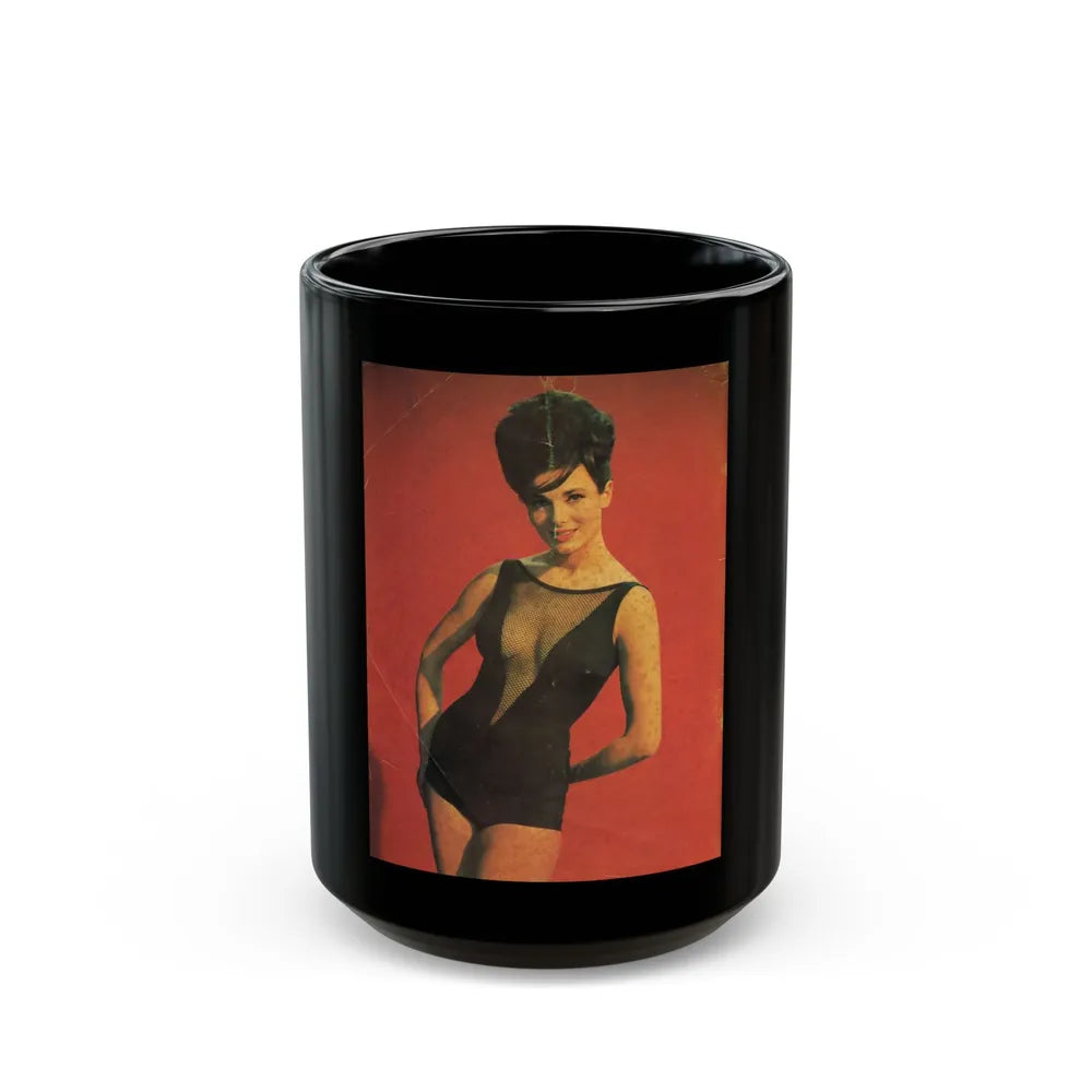 Gila Golan #109 (Vintage Female Icon) Black Coffee Mug-15oz-Go Mug Yourself