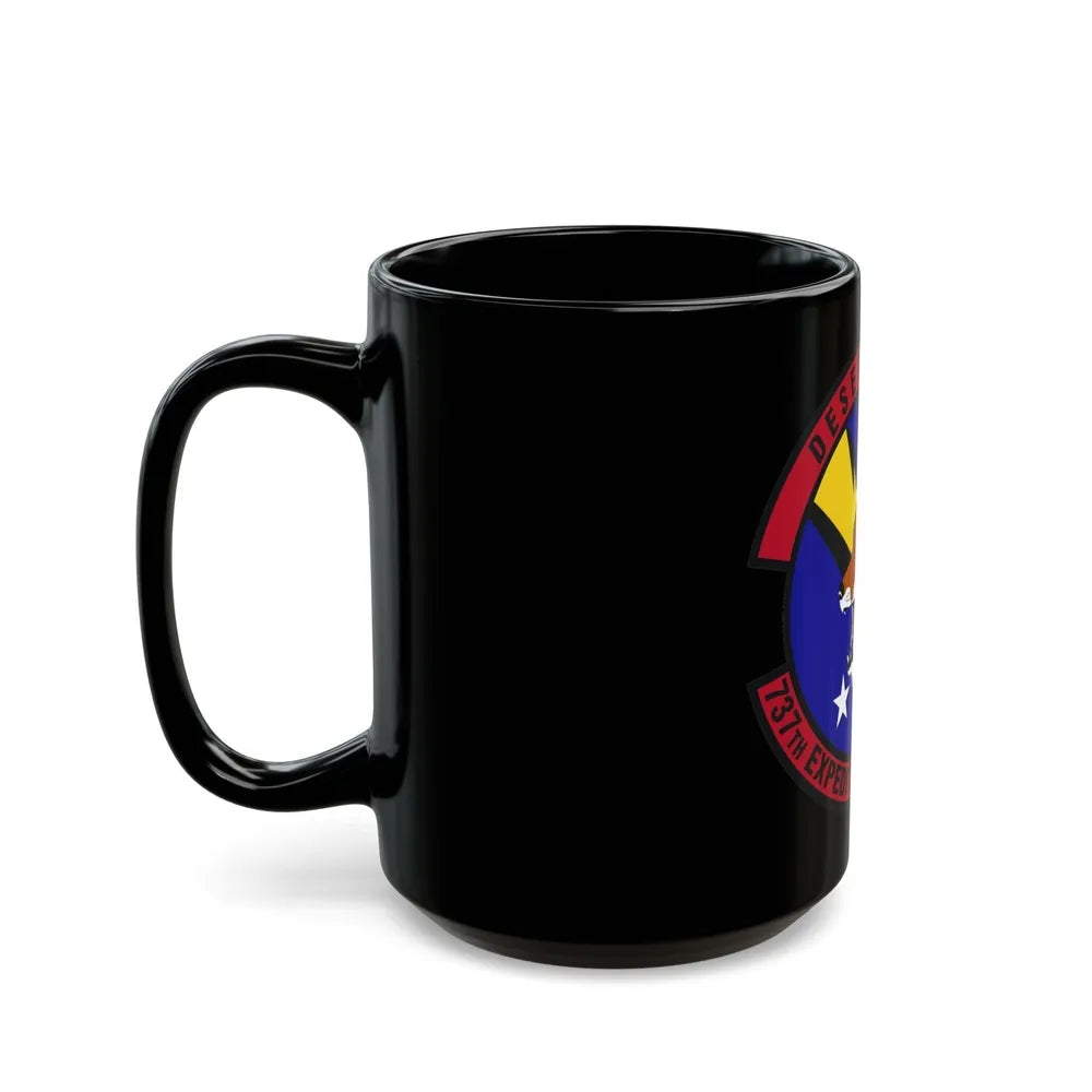 737th Expeditionary Airlift Squadron (U.S. Air Force) Black Coffee Mug-Go Mug Yourself