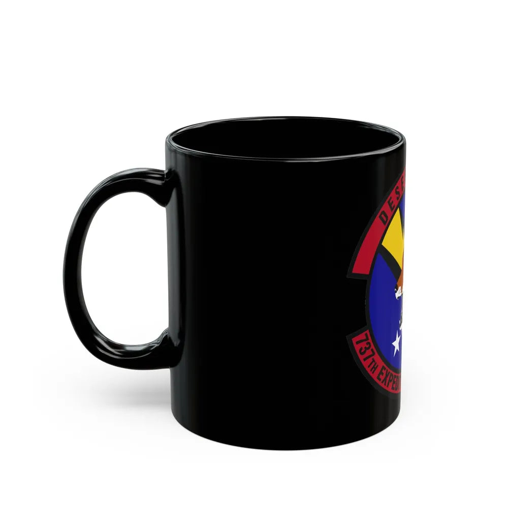 737th Expeditionary Airlift Squadron (U.S. Air Force) Black Coffee Mug-Go Mug Yourself