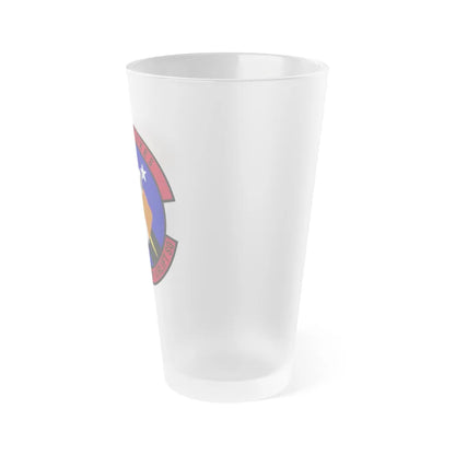 737th Expeditionary Airlift Squadron (U.S. Air Force) Frosted Pint Glass 16oz-Go Mug Yourself