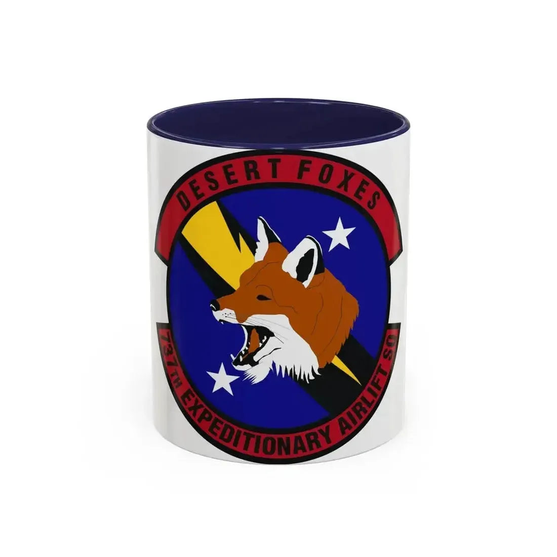 737th Expeditionary Airlift Squadron (U.S. Air Force) Accent Coffee Mug 11oz Navy - Go Mug Yourself