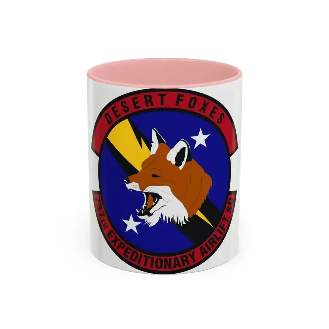 737th Expeditionary Airlift Squadron (U.S. Air Force) Accent Coffee Mug 11oz Pink - Go Mug Yourself