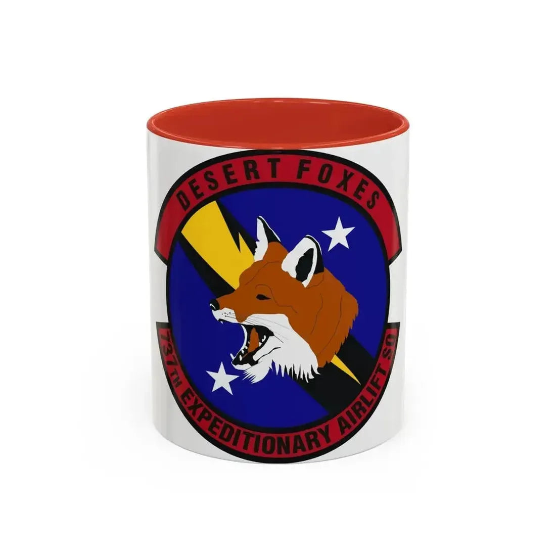 737th Expeditionary Airlift Squadron (U.S. Air Force) Accent Coffee Mug 11oz Red - Go Mug Yourself