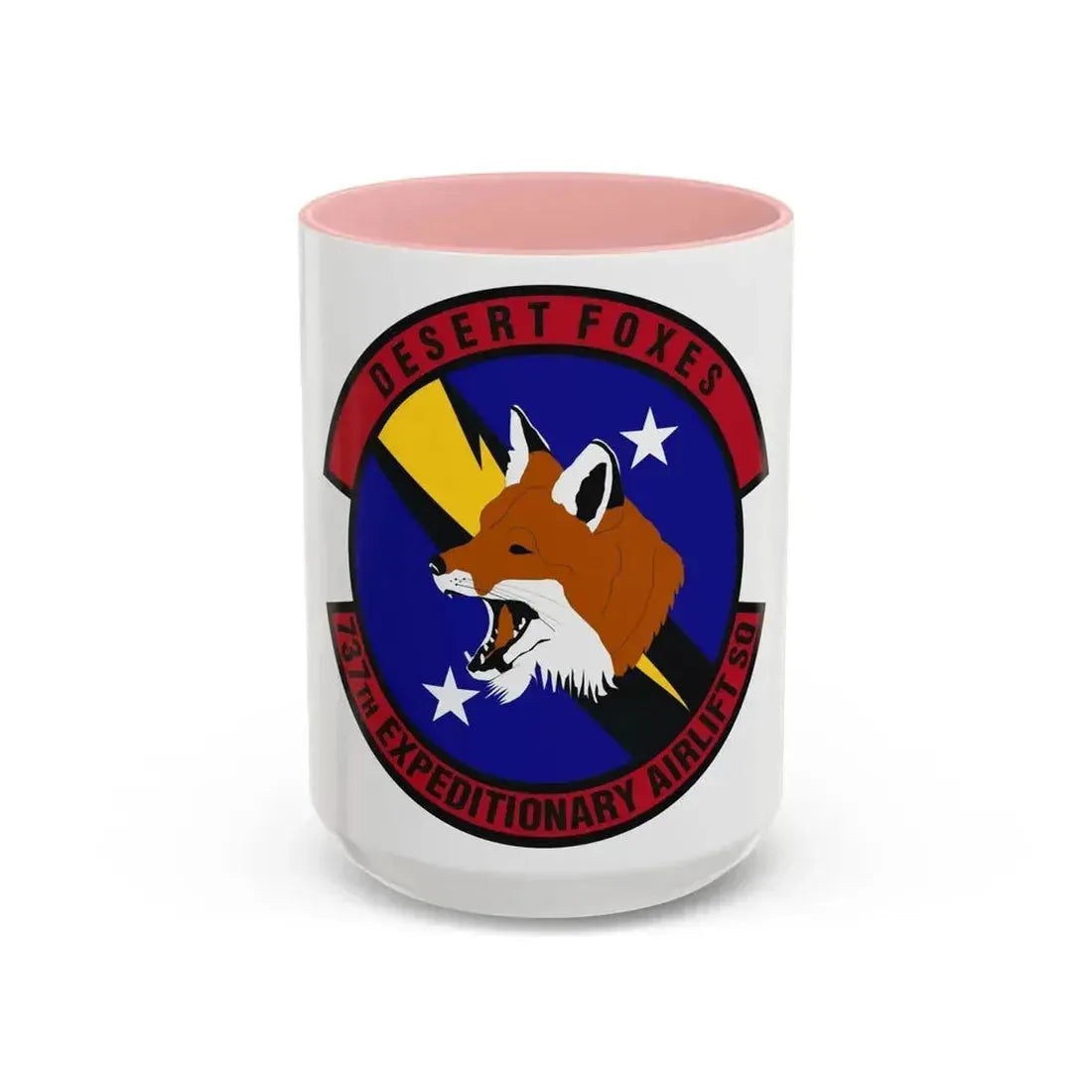737th Expeditionary Airlift Squadron (U.S. Air Force) Accent Coffee Mug 15oz Pink - Go Mug Yourself