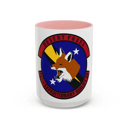 737th Expeditionary Airlift Squadron (U.S. Air Force) Accent Coffee Mug 15oz Pink - Go Mug Yourself