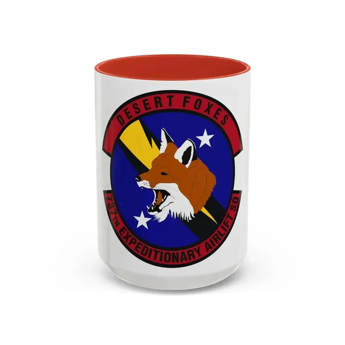 737th Expeditionary Airlift Squadron (U.S. Air Force) Accent Coffee Mug 15oz Red - Go Mug Yourself