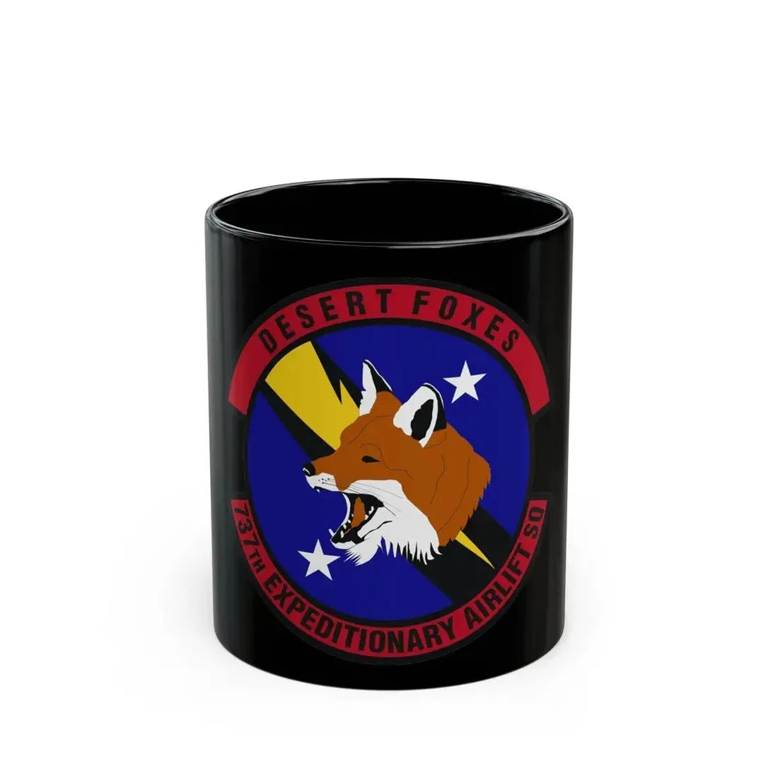 737th Expeditionary Airlift Squadron (U.S. Air Force) Black Coffee Mug 11oz - Go Mug Yourself
