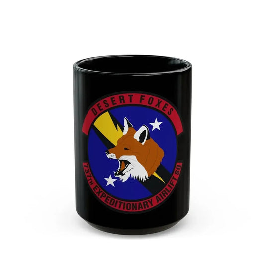 737th Expeditionary Airlift Squadron (U.S. Air Force) Black Coffee Mug 15oz - Go Mug Yourself
