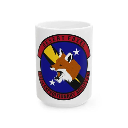 737th Expeditionary Airlift Squadron (U.S. Air Force) White Coffee Mug 15oz - Go Mug Yourself