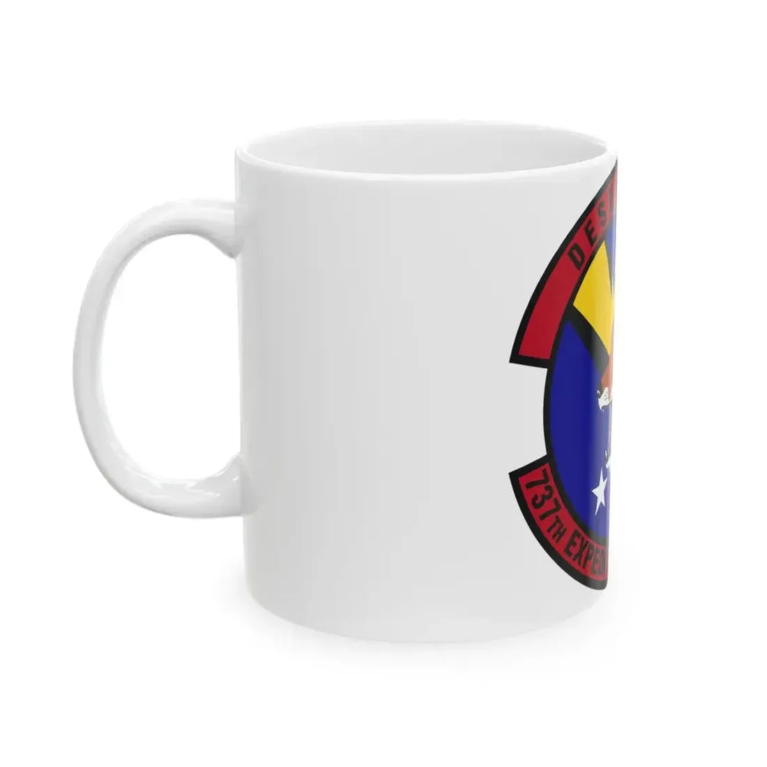 737th Expeditionary Airlift Squadron (U.S. Air Force) White Coffee Mug - Go Mug Yourself