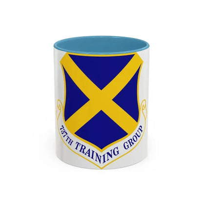 737th Training Group (U.S. Air Force) Accent Coffee Mug 11oz Light Blue - Go Mug Yourself
