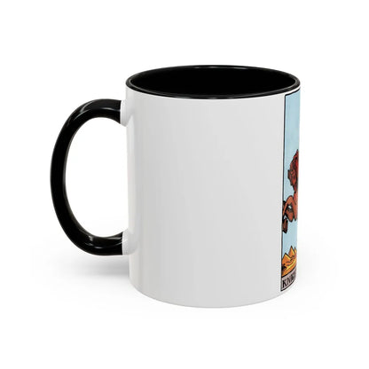 The Knight of Wands (Tarot Card) Accent Coffee Mug-Go Mug Yourself