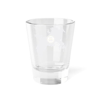 Flag Map of the Panama Canal Zone 1903-1979 (Panama) Shot Glass 1.5oz