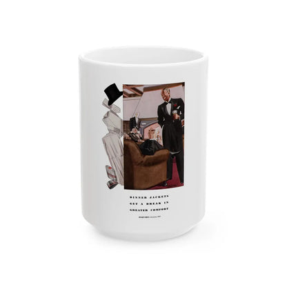 Esquire Fashion Illustration, Autumn 1933 (3) - White Coffee Mug-15oz-Go Mug Yourself