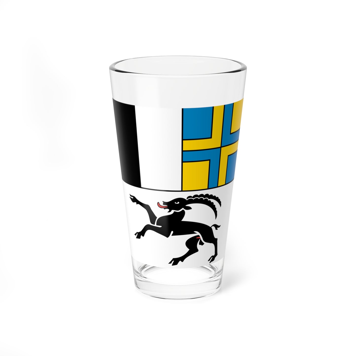 Flag of Canton of Graubunden (Switzerland) Pint Glass 16oz