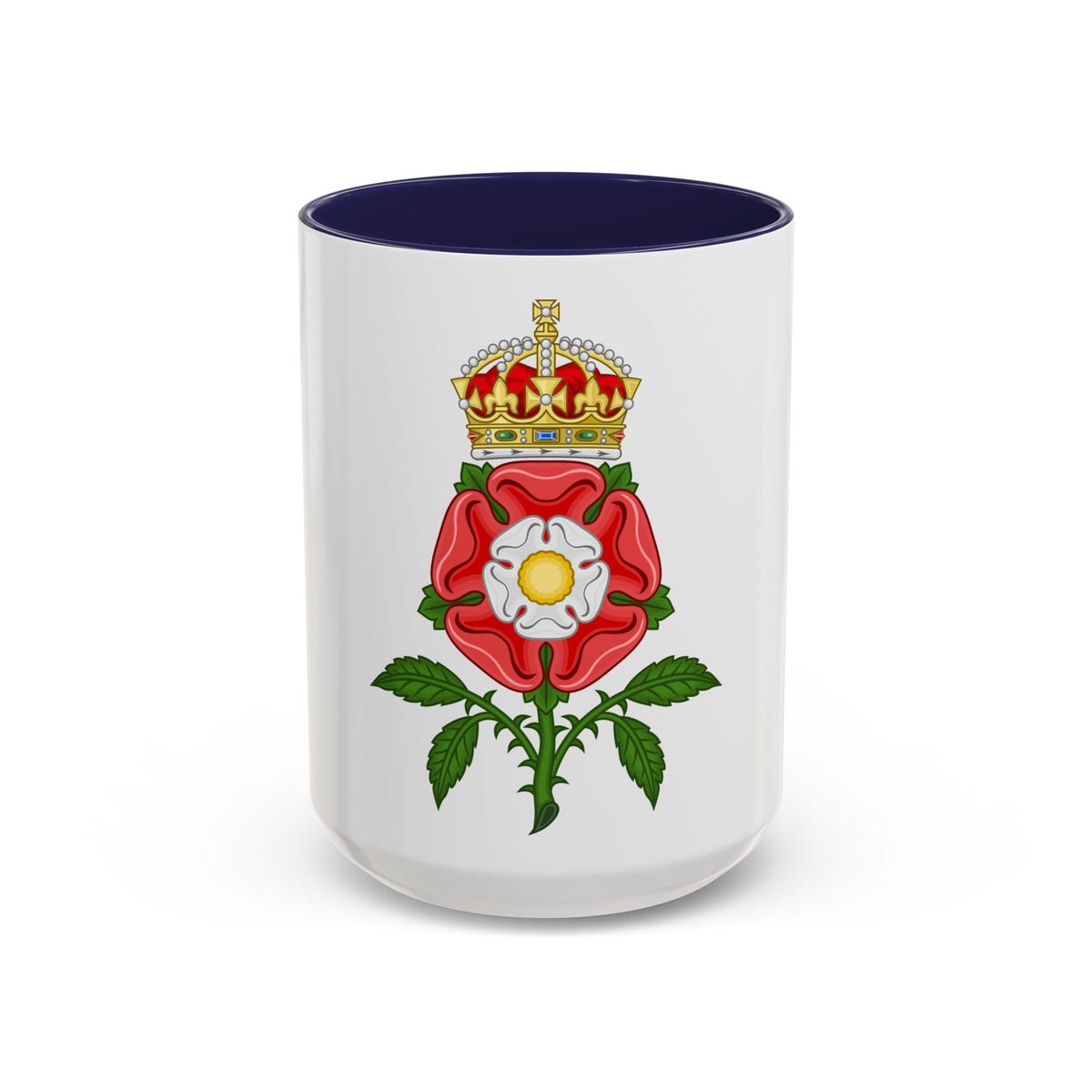 Tudor Rose (Tudor Heraldry) - Accent Coffee Mug
