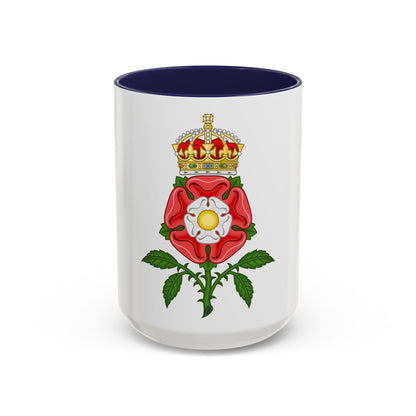 Tudor Rose (Tudor Heraldry) - Accent Coffee Mug